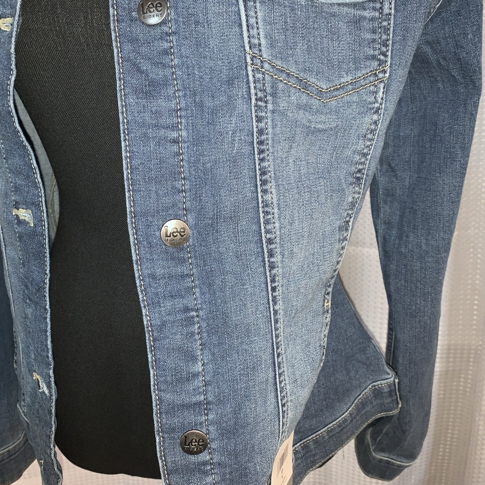 Lee Riders Jean Jacket Womens XS Indigo Blue‎ Casual Western - Picture 4 of 11